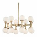 Hudson Valley Astoria 16 Light Chandelier 3316-AGB